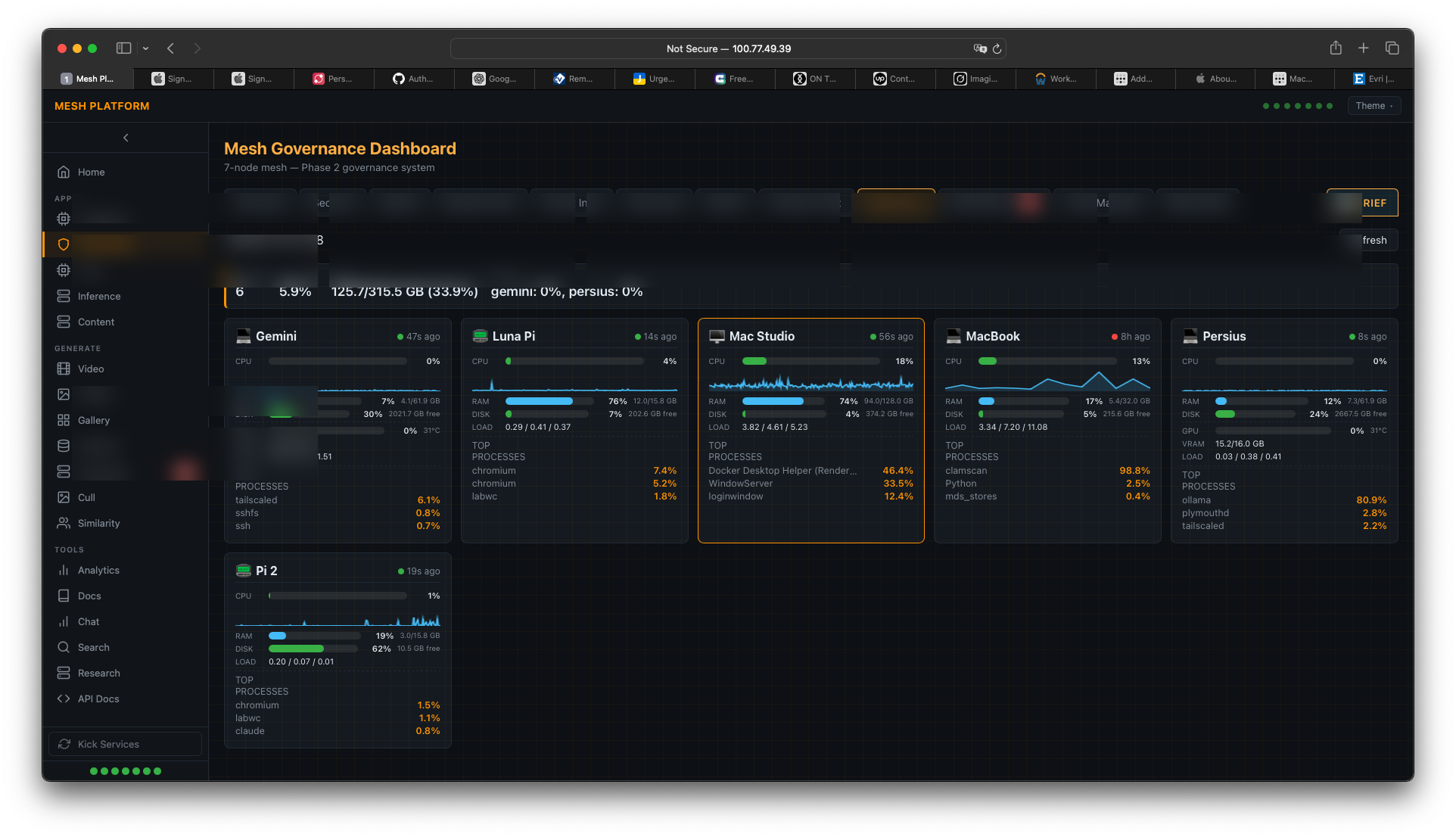 Mesh Governance System screenshot 2